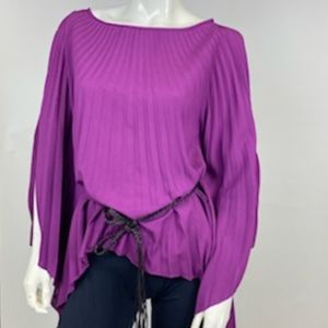 Hot in Hollywood - Boho Pleated Tunic with Belt